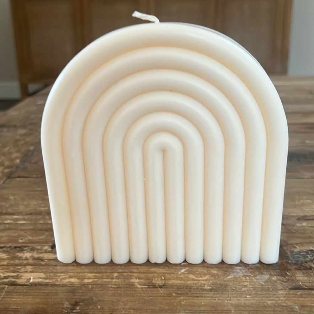 Arch candle - 6" White cream - NEW